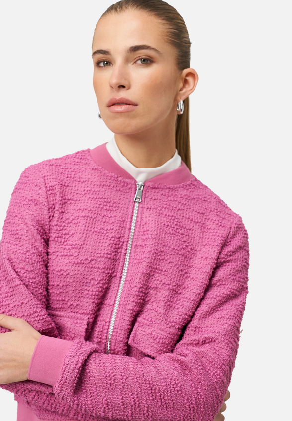 Boucè Jacke mit Reißverschluss / Detailbild