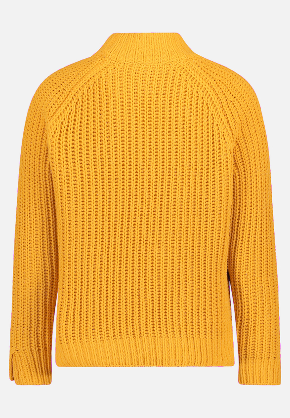 Strickpullover mit Stehkragen / Rückseite