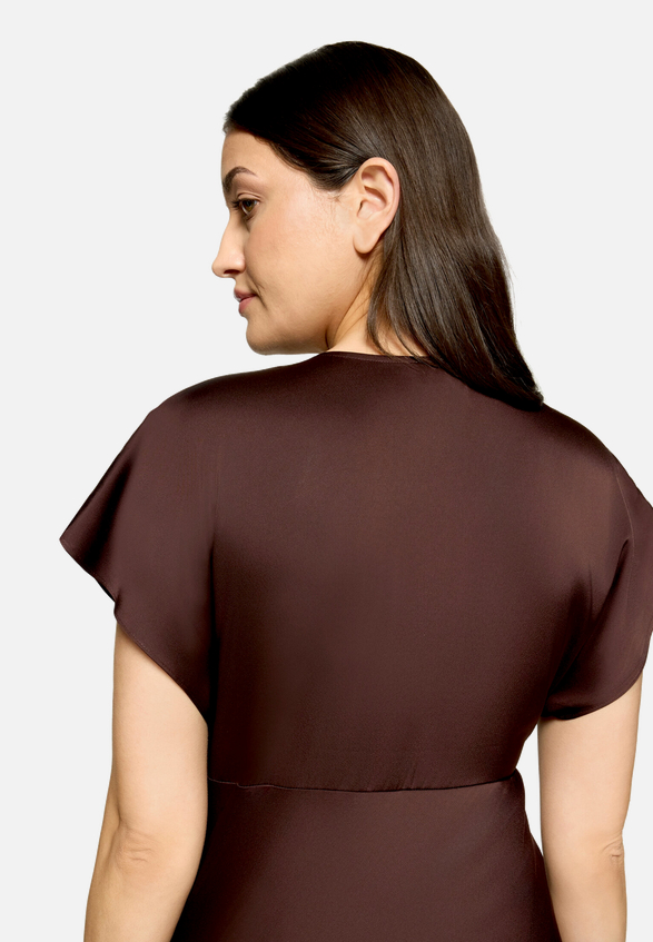 Abendkleid mit V-Ausschnitt / Detailbild