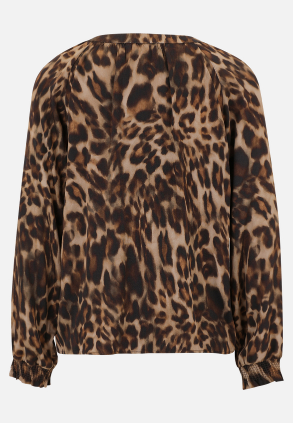 Casual-Bluse mit Muster / Rückseite