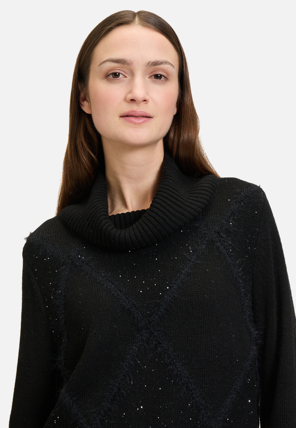 Strickpullover mit Kragen / Detailbild