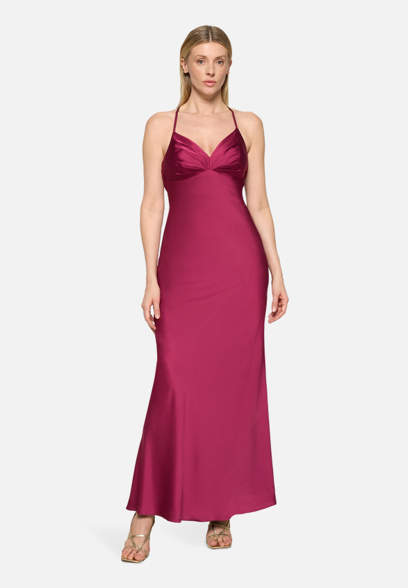 Abendkleid schmal geschnitten / Modellfoto Vorderseite