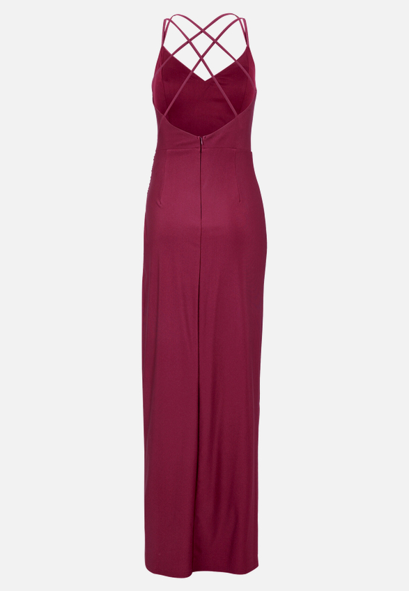 Abendkleid figurbetont / Rückseite