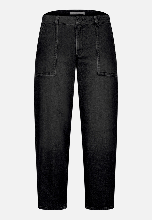 Baggy-Jeans mit Waschung / Vorderseite