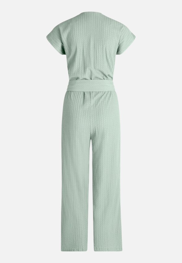 Jumpsuit mit Bindegürtel / Rückseite