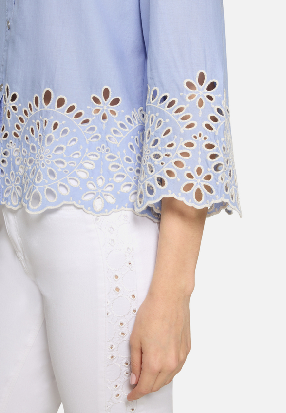 Casual-Bluse mit Stickerei / Detailbild