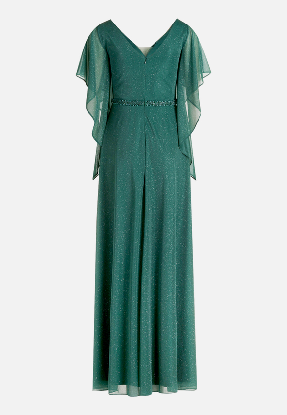 Abendkleid im Glitzer-Look / Rückseite