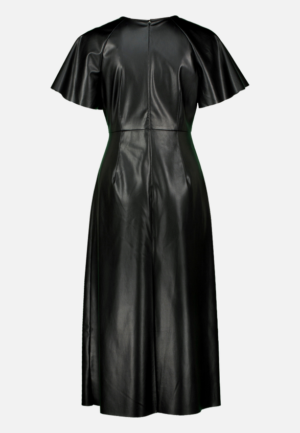 Midikleid in Lederoptik / Rückseite