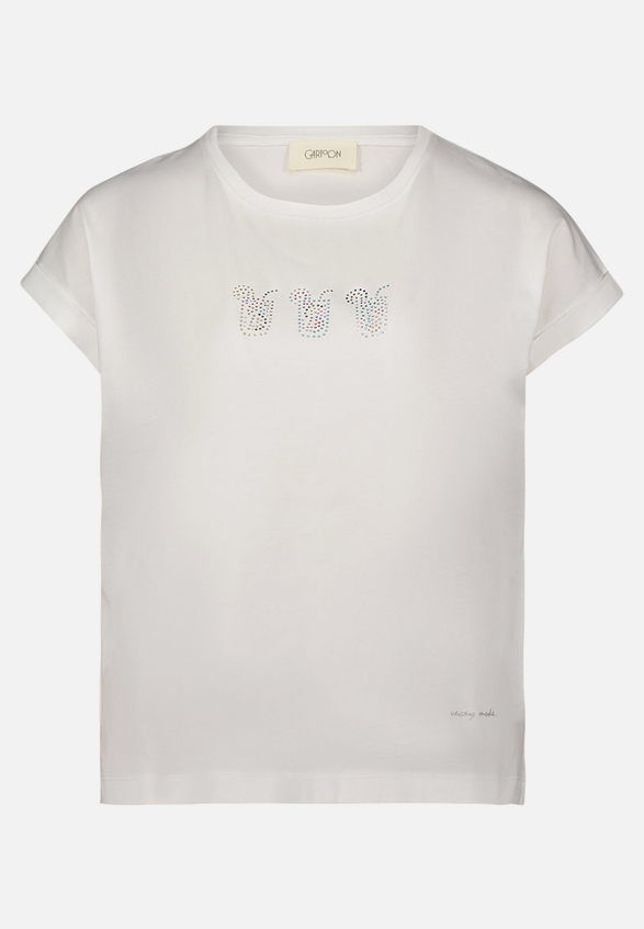 Printshirt mit Ärmelaufschlag / Vorderseite