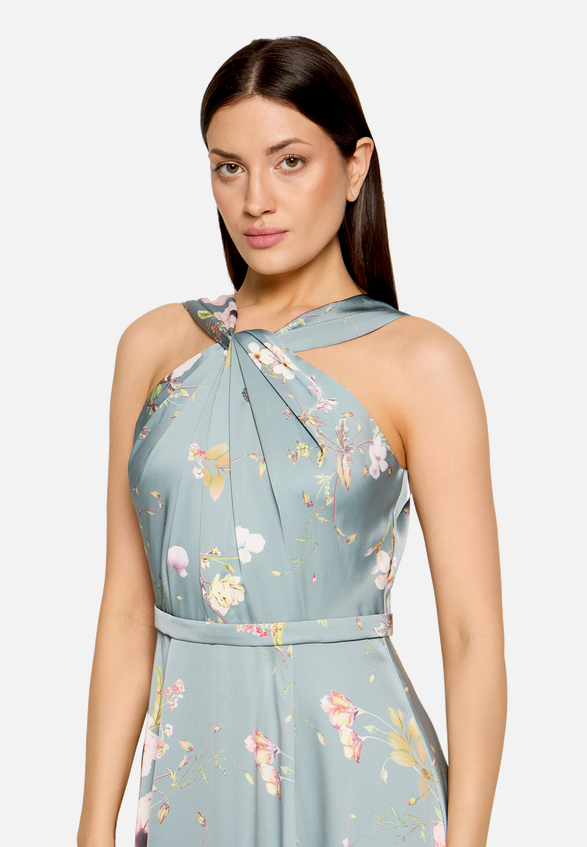 Abendkleid mit Blumenprint / Detailbild