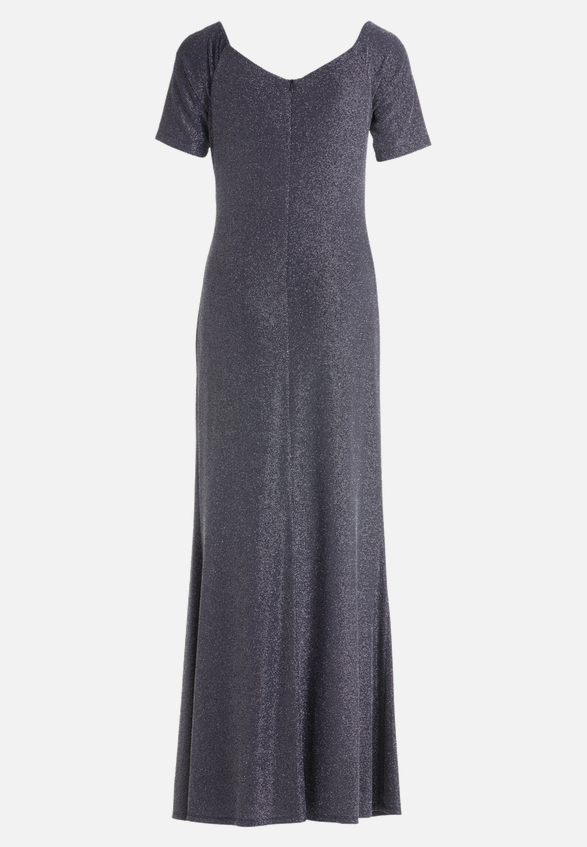 Abendkleid im Glitzer-Look / Rückseite