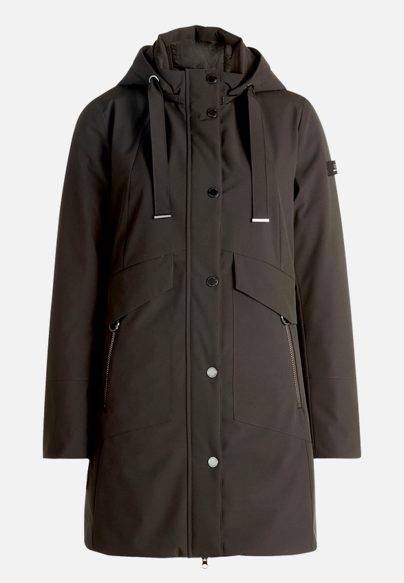 Outdoorjacke mit abnehmbarer Kapuze / Vorderseite