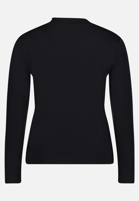 Langarm-Shirt mit Kragen / Rückseite