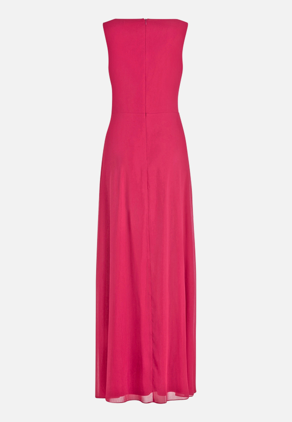 Abendkleid mit Volant / Rückseite