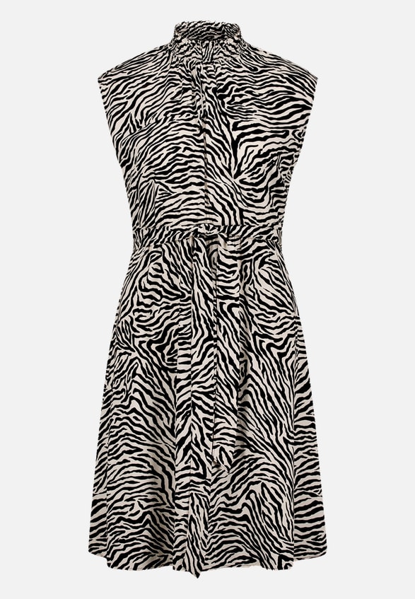 Midikleid  mit Zebraprint  / Vorderseite