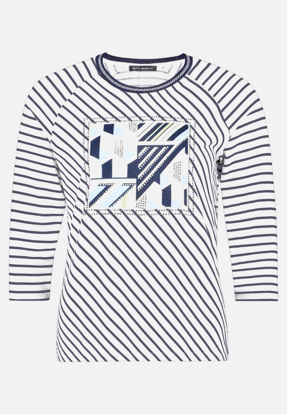 Ringelshirt mit Strass / Vorderseite