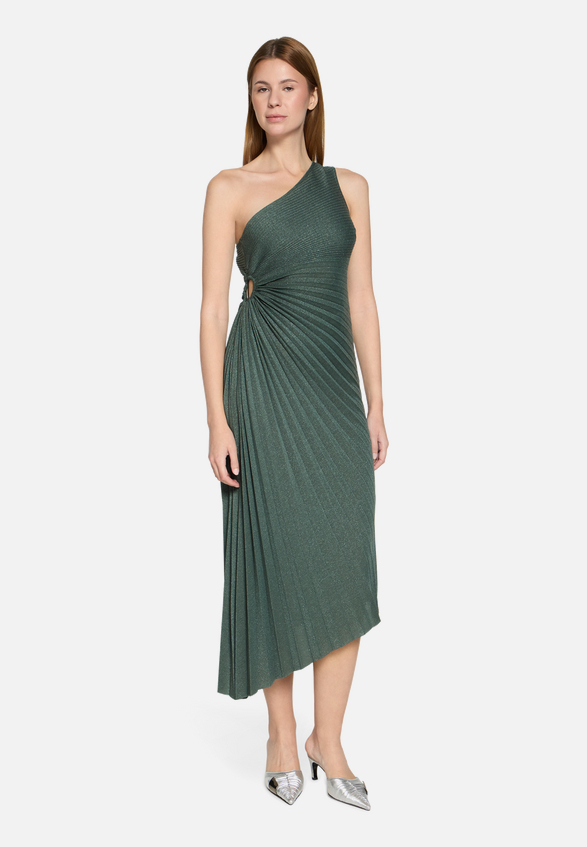 Abendkleid im Glitzer-Look / Modellfoto Vorderseite (Outfit)