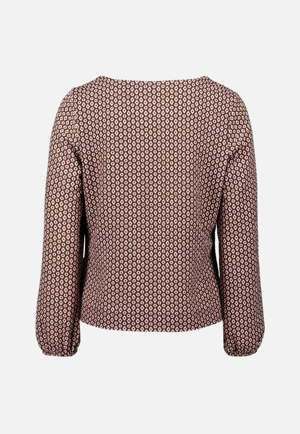 Bluse mit grafischem Print / Rückseite
