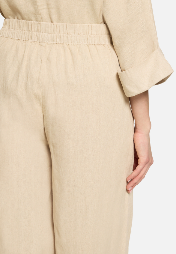 Leinenhose mit Gummizug / Detailbild