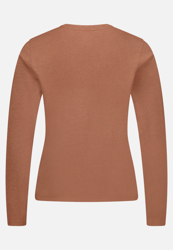 Casual-Shirt mit Rundhalsausschnitt / Rückseite