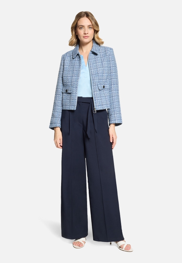 Blazer-Jacke langarm / Modellfoto Vorderseite (Outfit)