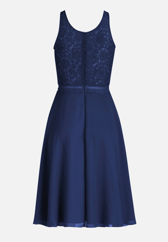 Cocktailkleid mit Spitze / Rückseite