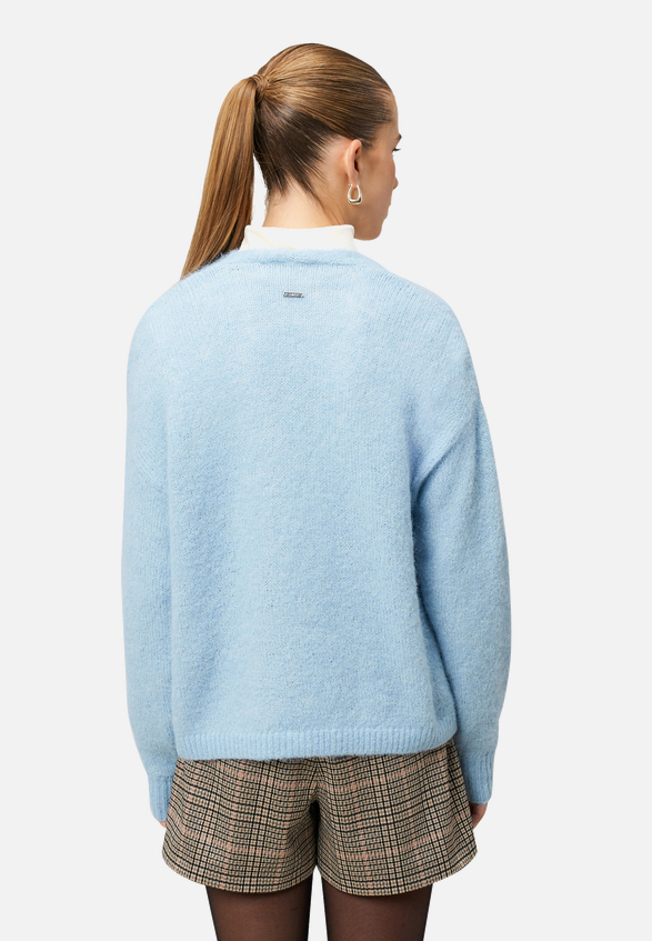 Cardigan offener Style / Modellfoto Rückseite