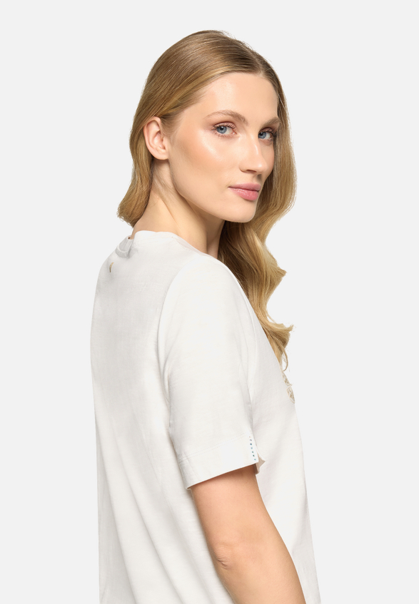 Printshirt mit Rundhalsausschnitt / Detailbild