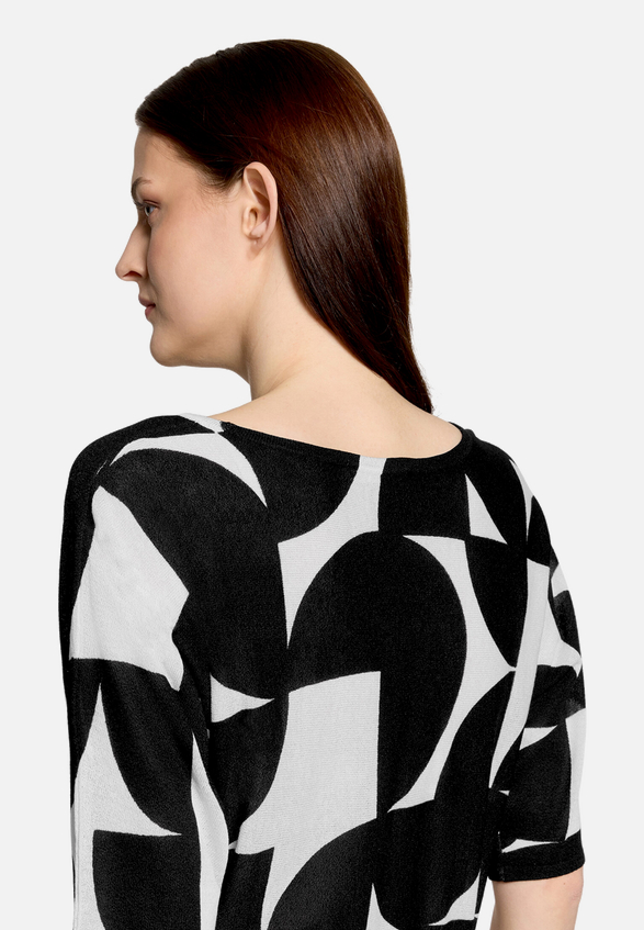 Feinstrickpullover mit Print / Detailbild