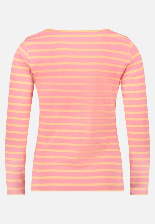 Ringelshirt mit Rundhalsausschnitt / Rückseite