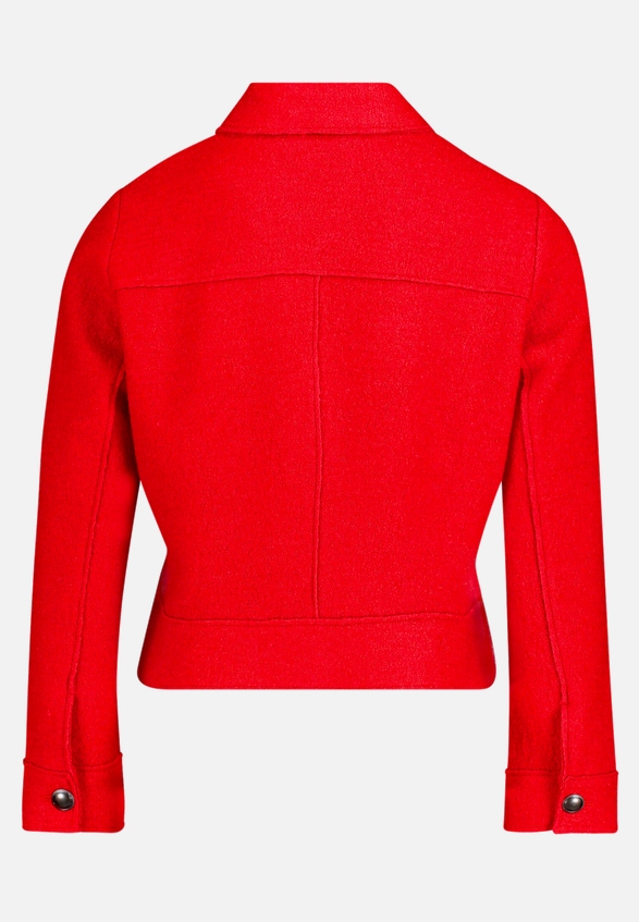 Blazer-Jacke mit aufgesetzten Taschen / Rückseite