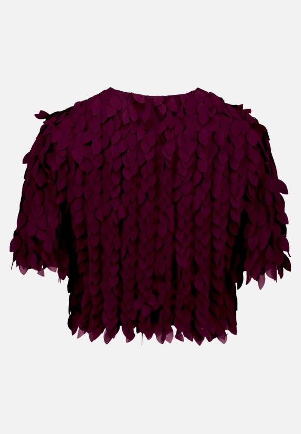 Blusenjacke gerader Schnitt / Rückseite