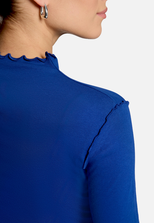Langarm-Shirt mit Kräuselsaum / Detailbild