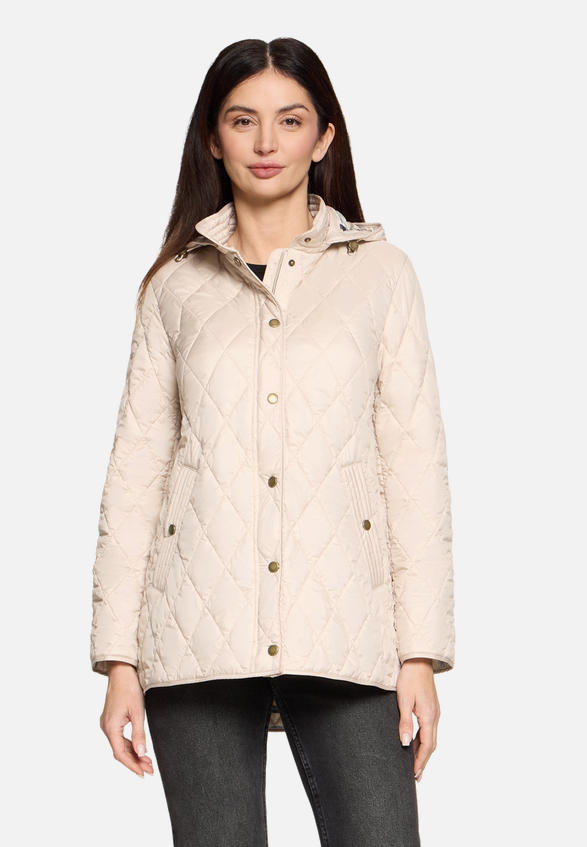 Outdoorjacke mit abnehmbarer Kapuze / Modellfoto Vorderseite