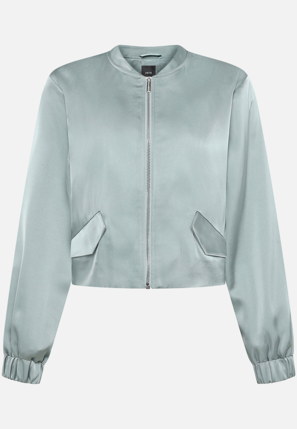 Satin-Jacke  mit Reißverschluss  / Vorderseite