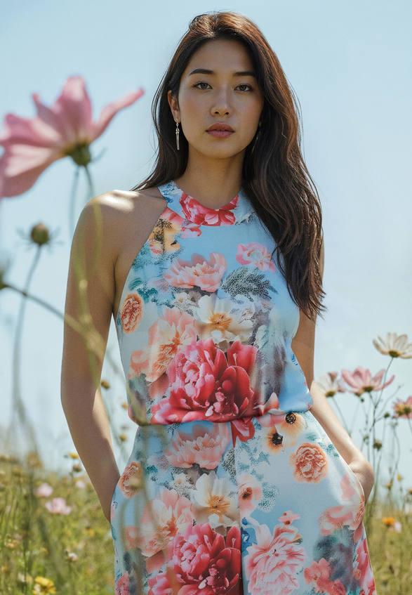 Jumpsuit mit Blumenprint / Imagebild