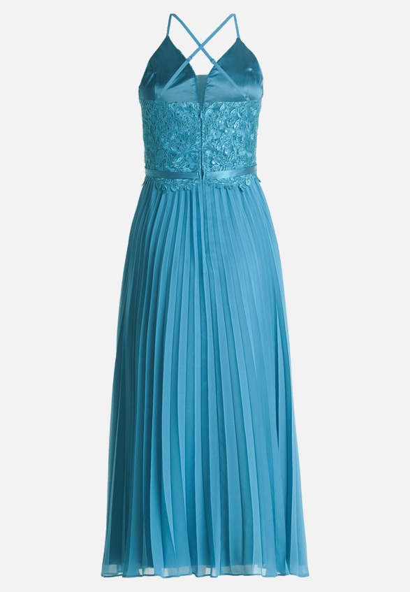 Abendkleid mit Stickerei / Rückseite