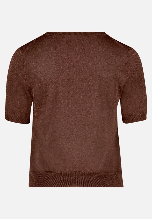 Feinstrickpullover mit Lurexfaden / Rückseite