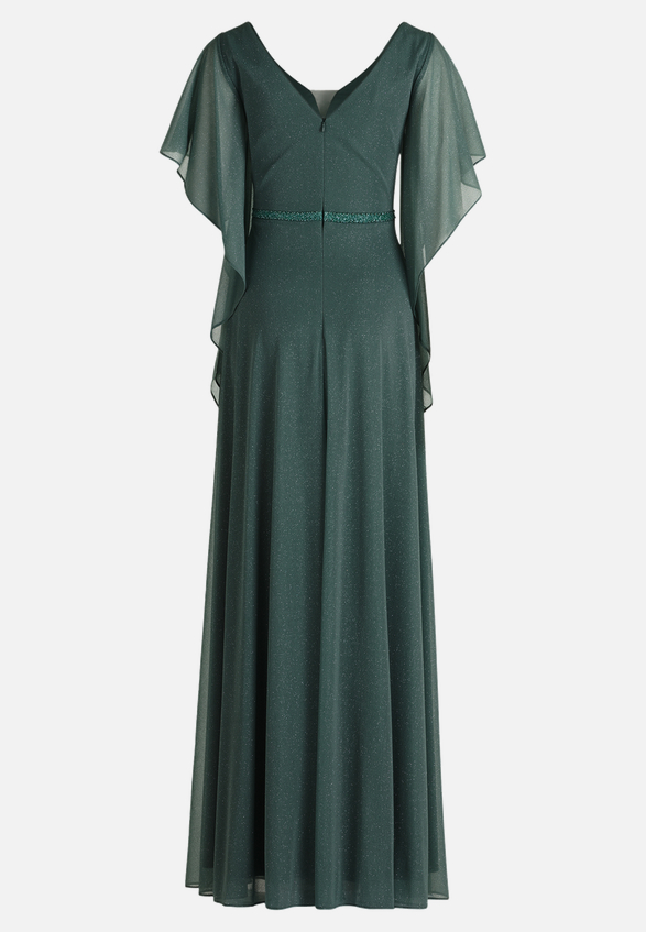 Abendkleid im Glitzer-Look / Rückseite