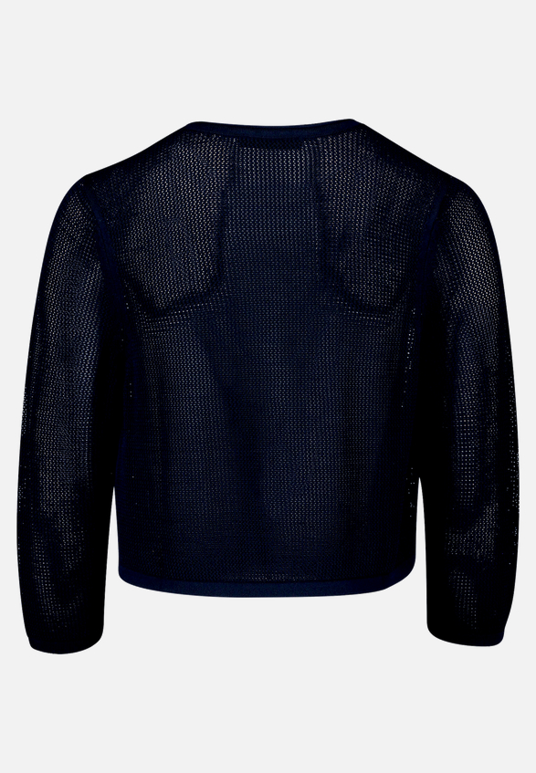 Sommer-Strickjacke mit 3/4 Arm / Rückseite