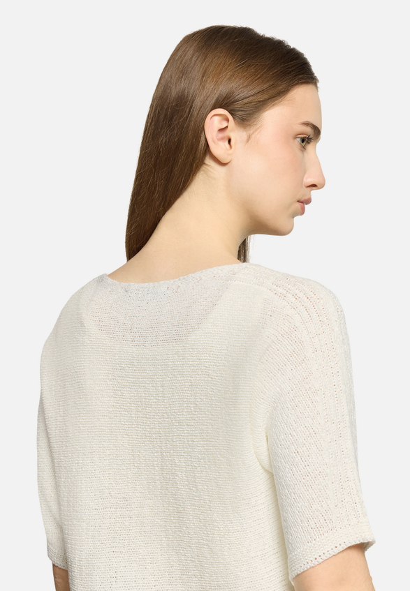 Strickpullover kurzarm / Detailbild