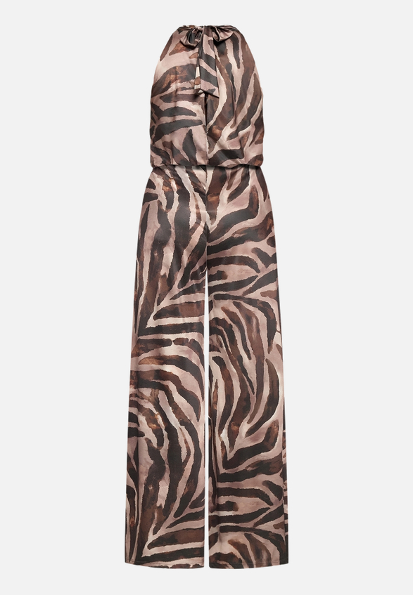 Jumpsuit mit Animalprint / Rückseite