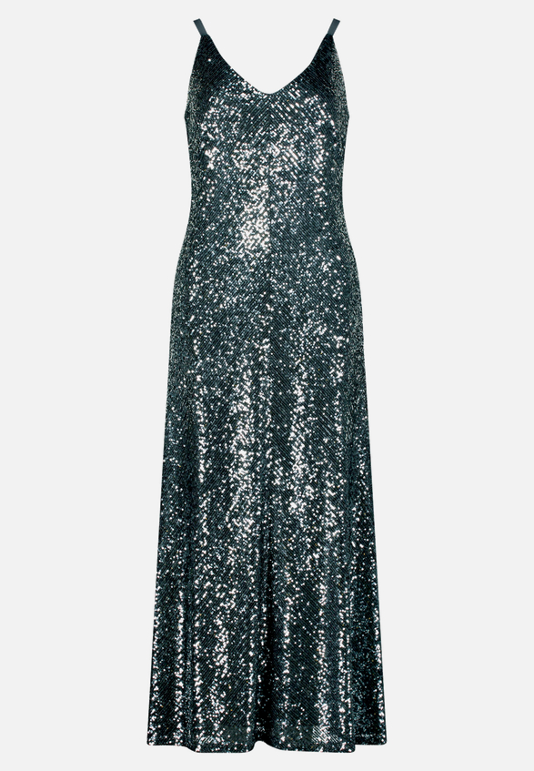 Abendkleid mit Pailletten / Vorderseite