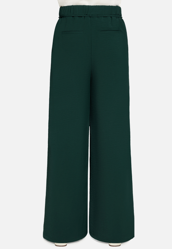 Stoffhose mit Bindegürtel 30 Inch / Modellfoto Rückseite