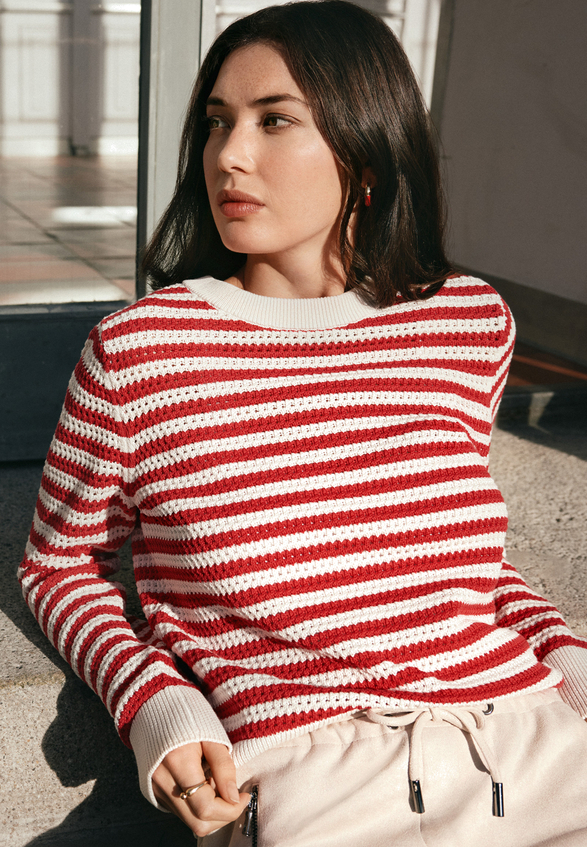 Strickpullover mit Struktur / Imagebild