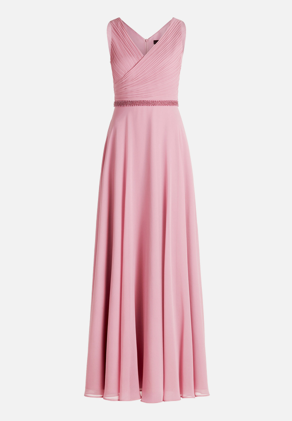 Abendkleid mit Plissee / Vorderseite