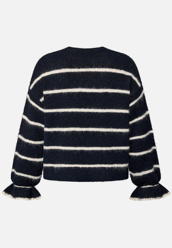 Pullover gestreift mit Wolle / Rückseite