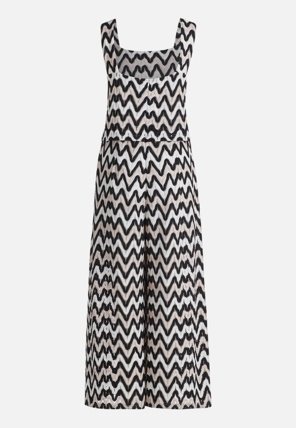 Jumpsuit mit Zickzack-Muster / Rückseite