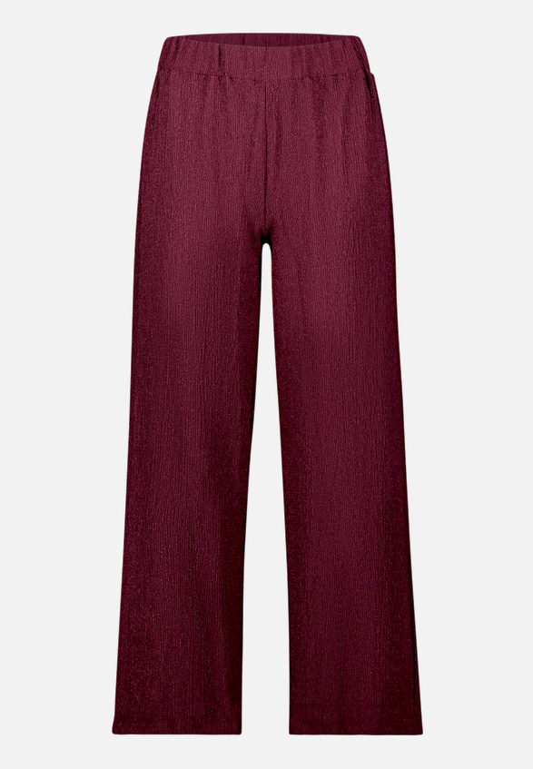 Casual-Hose mit weitem Bein / Vorderseite