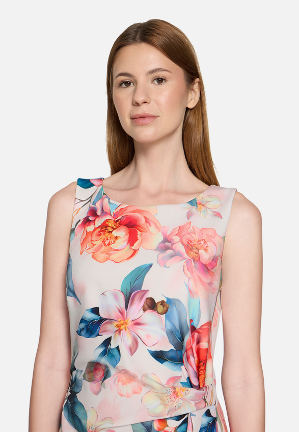 Cocktailkleid mit Blumenprint / Detailbild